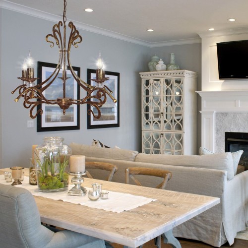 Люстра большая подвесная 5 ламп дизайнерская S3124-5