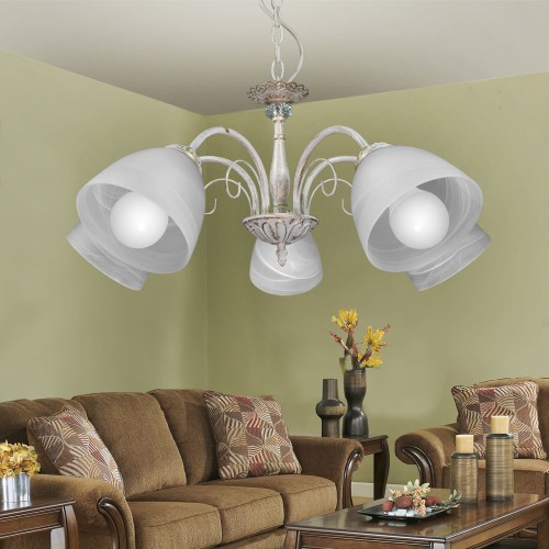 Люстра подвесная 5 плафонов S2373-5