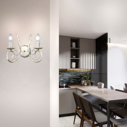 Бра 2 лампы интерьерная в классическом стиле S1202-2